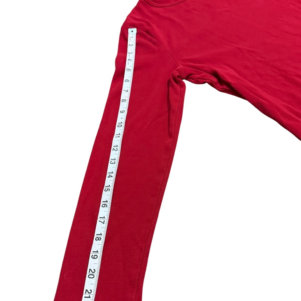 Lauren Ralph Lauren Red Long Sleeve Top‎ XL | Classic Cotton Essential - Picture 9 of 9